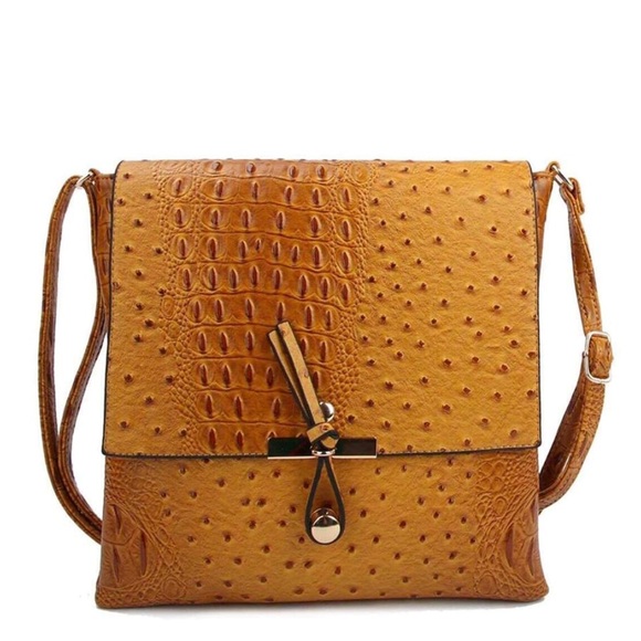 Alligator Ostrich Crossbody - Picture 4 of 5